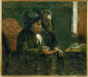 Doppelporträt von Marcellin Desboutin und Ludovic Lepic